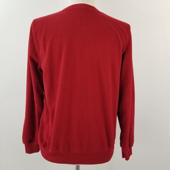 Alfred Dunner Red Christmas Teddy Bear Fleece Top Size Small Petite - Picture 3 of 4
